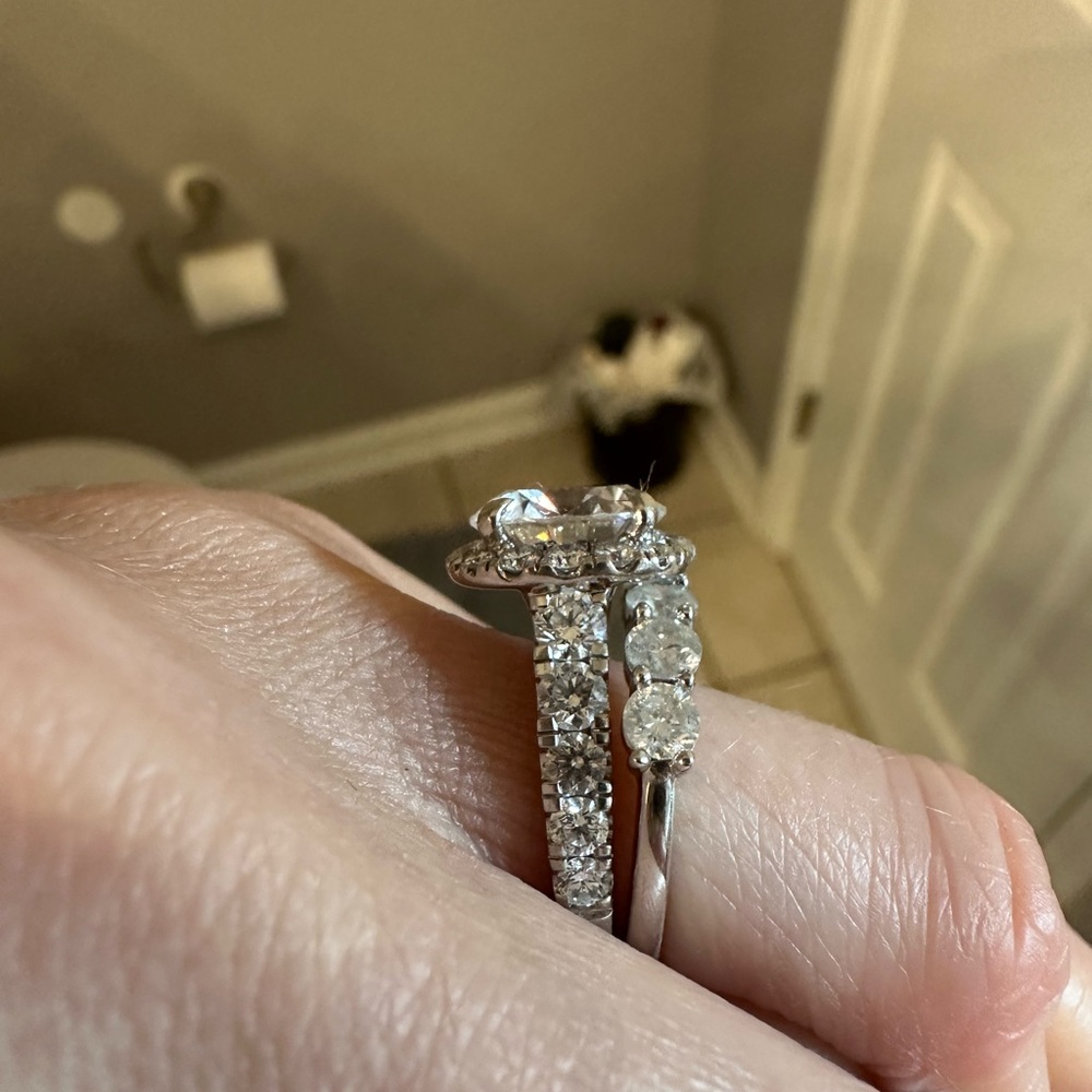 14K white gold band NEW - Picture 8 of 10